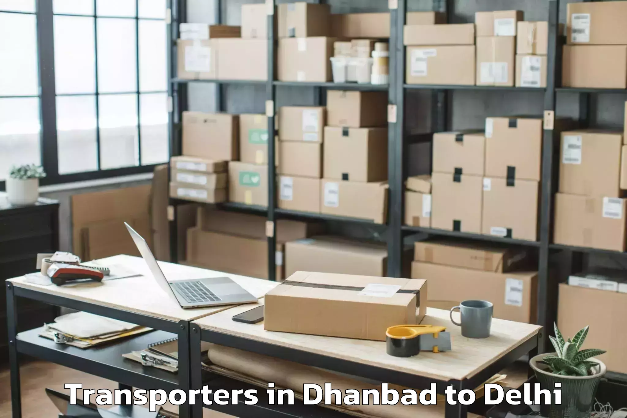 Affordable Dhanbad to Parliament Street Transporters